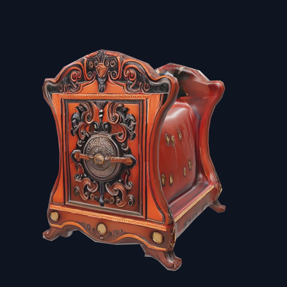 Ornate Vintage Cradle model pack